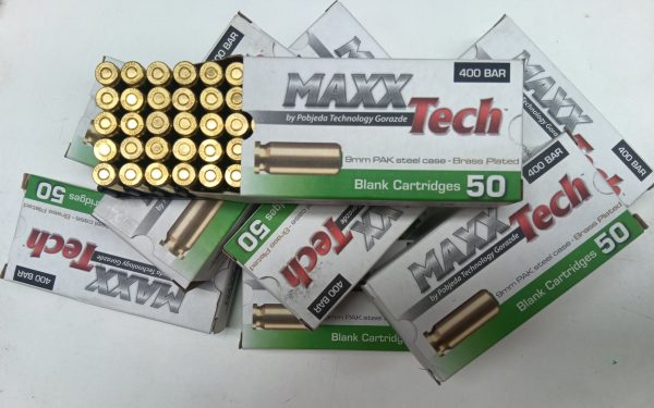 Cartuchos de FOGUEO CAL 9 mm caja x 50 unidades