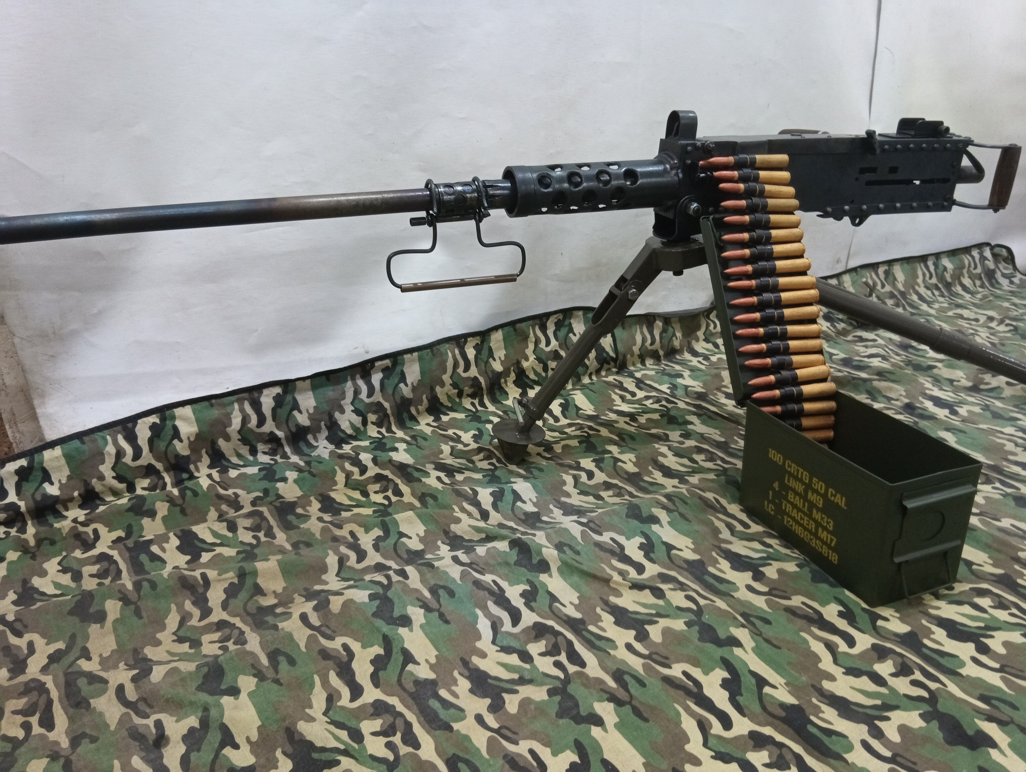 AMETRALLADORA PESADA BROWNING M2HB (en cajon)